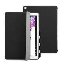 Cloth Texture PU Case for iPad 9.7 Case 2018 PC TPU Soft Edge Flip Folio Cover with Pencil Holder